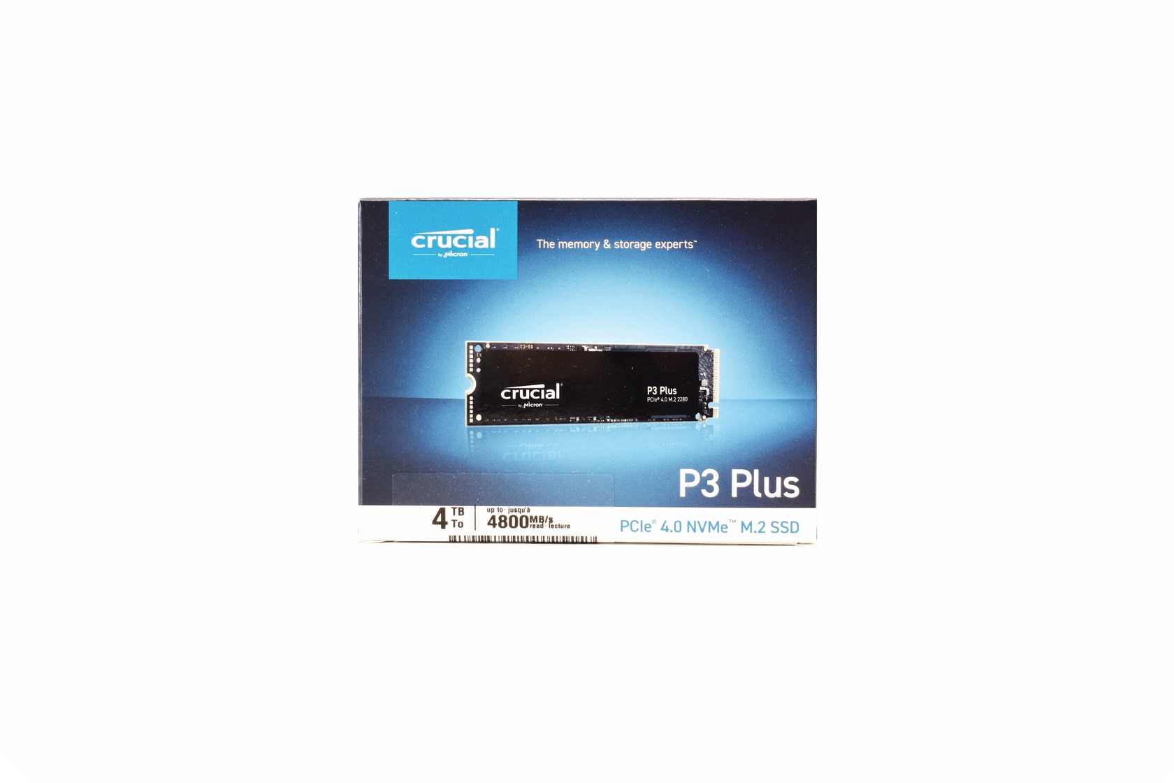SSD interne Micron technology Crucial P3 Plus - SSD - 4 To - interne - M.2  2280 - PCIe 4.0 (NVMe)