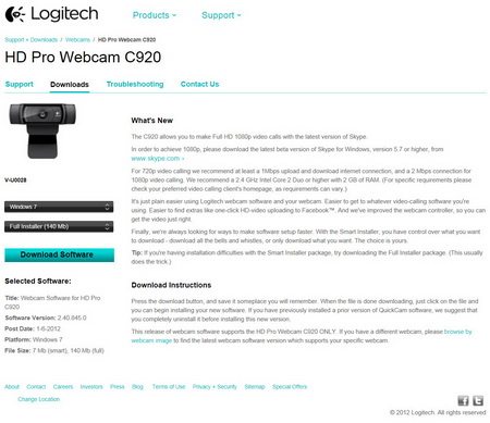 Logitech C920 Software, Drivers, and Installation Guide