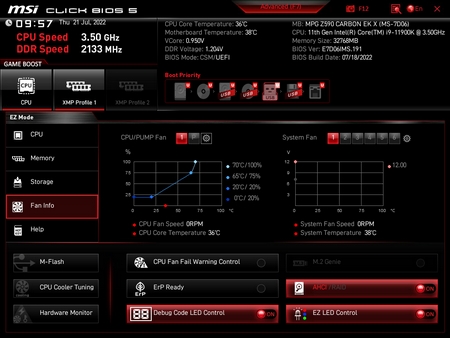 msi z590 carbon ek x bios 1t